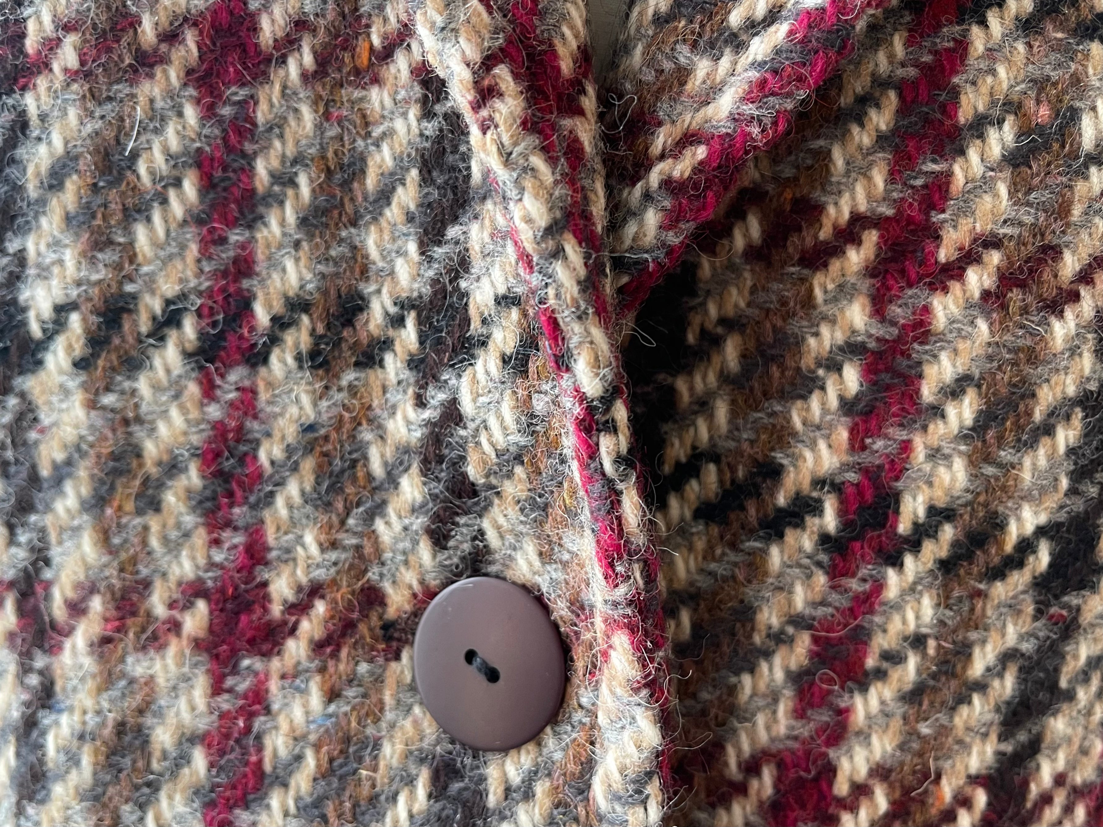 Linda Richards 80s Vintage Houndstooth Tweed Blazer, Size Medium