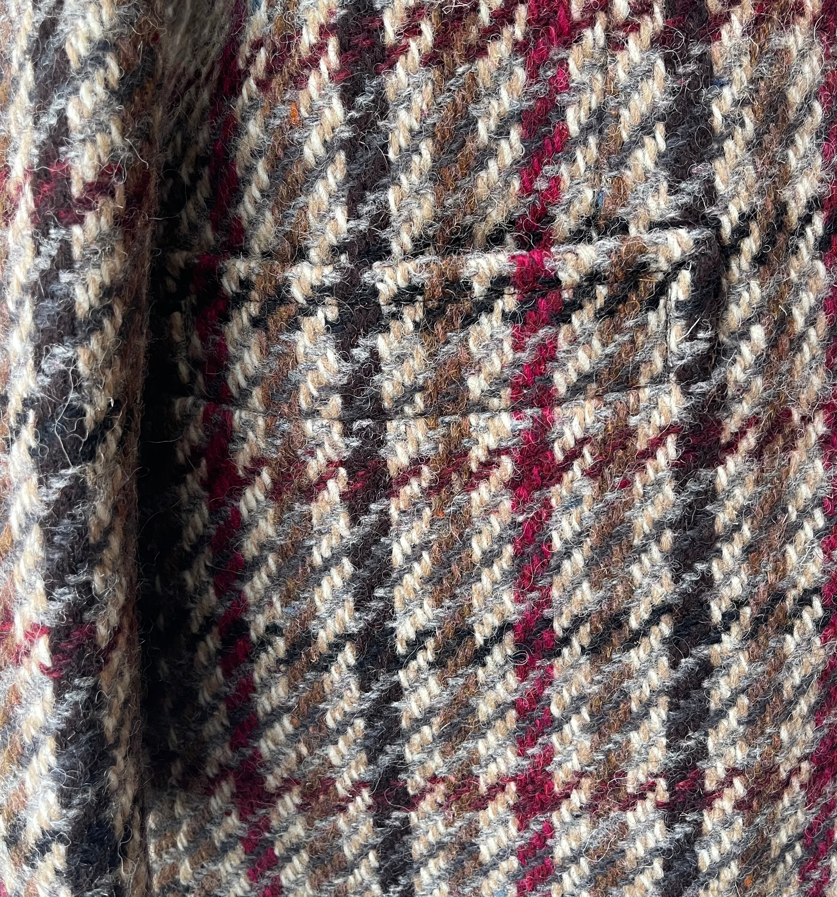 Linda Richards 80s Vintage Houndstooth Tweed Blazer, Size Medium