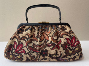 60s Tapestry Vintage Floral Handbag