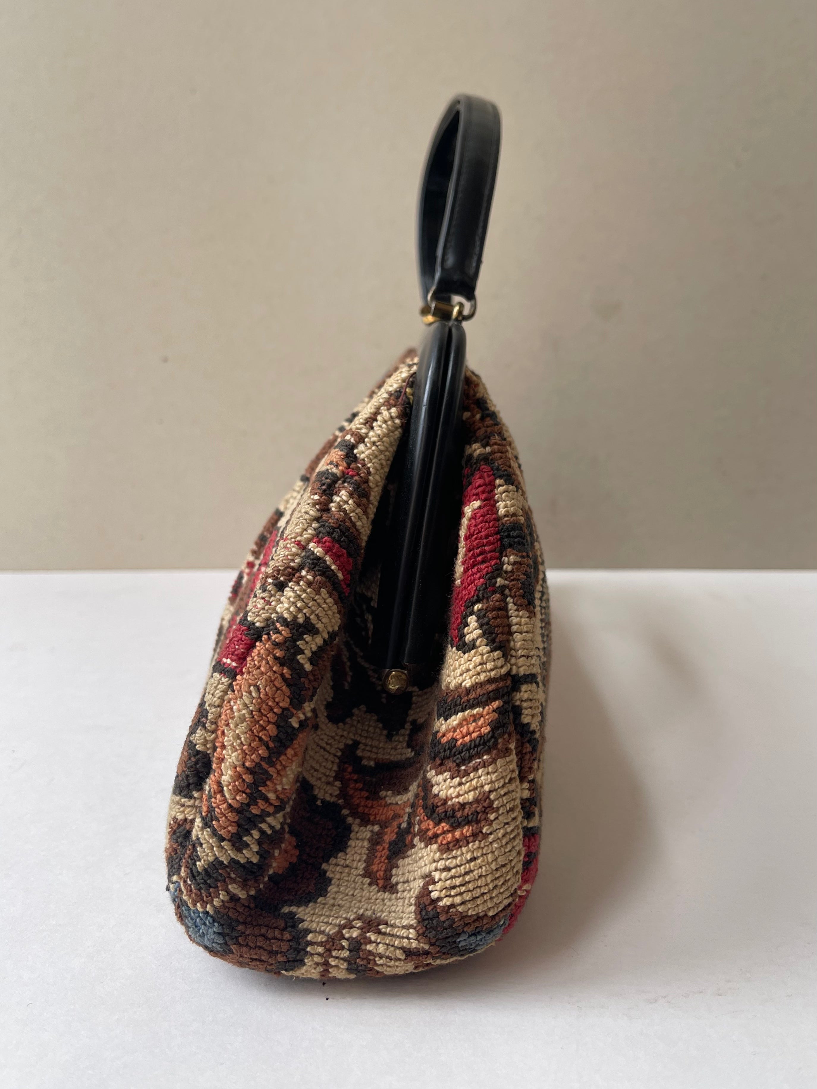 60s Tapestry Vintage Floral Handbag