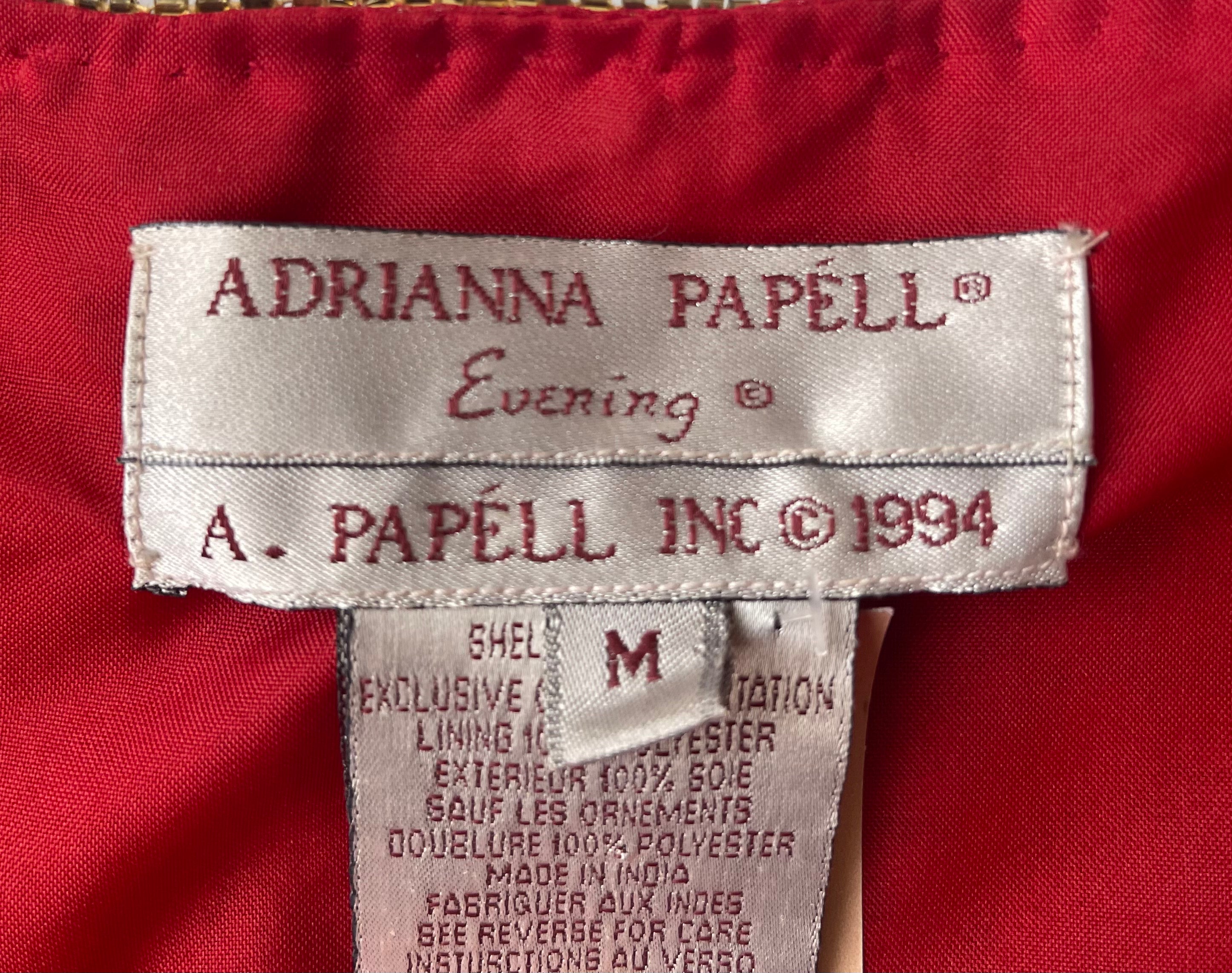 Adrianna Papéll 90s Crop Beaded Evening Jacket - Size Medium