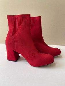 MIA Scarlet Sock Ankle Boots - Size 8