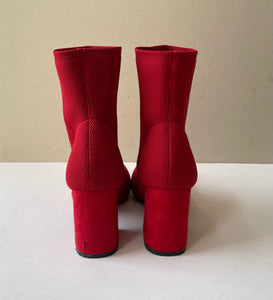 MIA Scarlet Sock Ankle Boots - Size 8