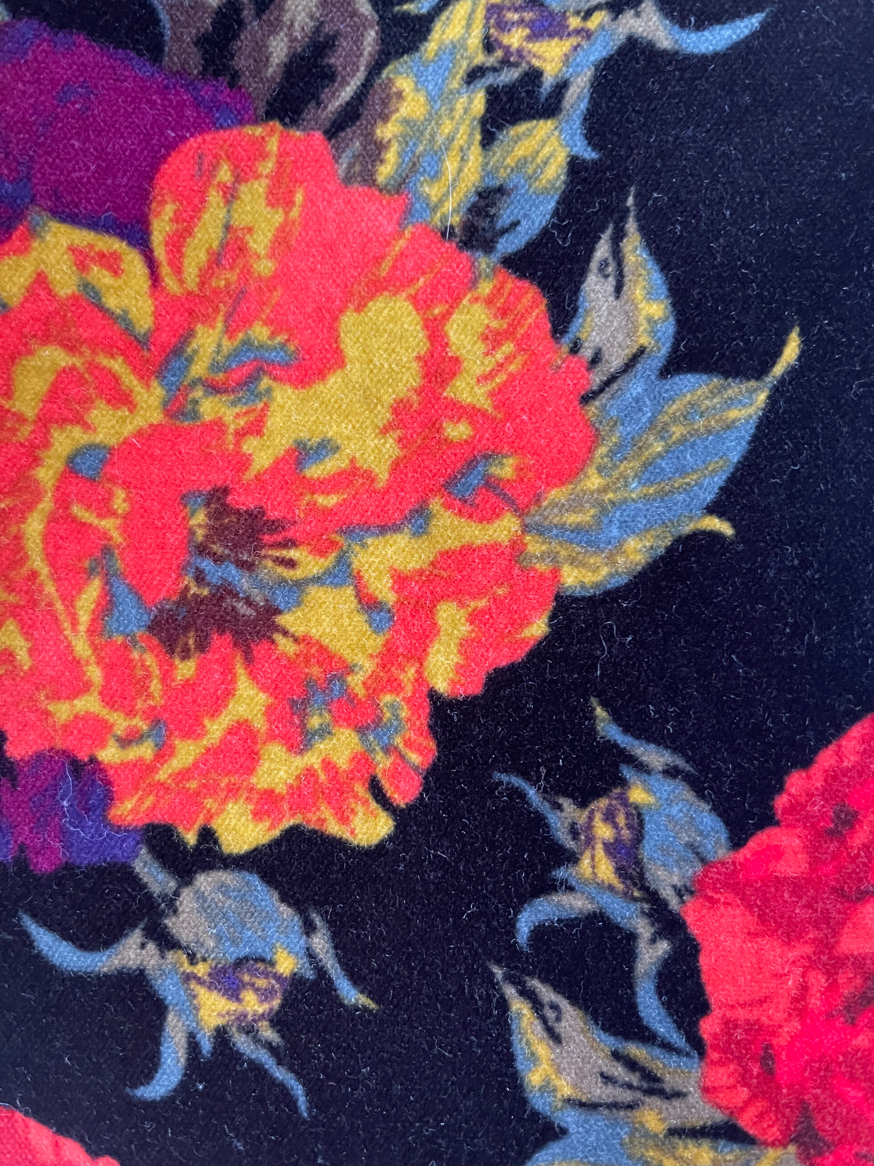 Soft Surroundings Floral Velvet Ankle Pants - Size 18