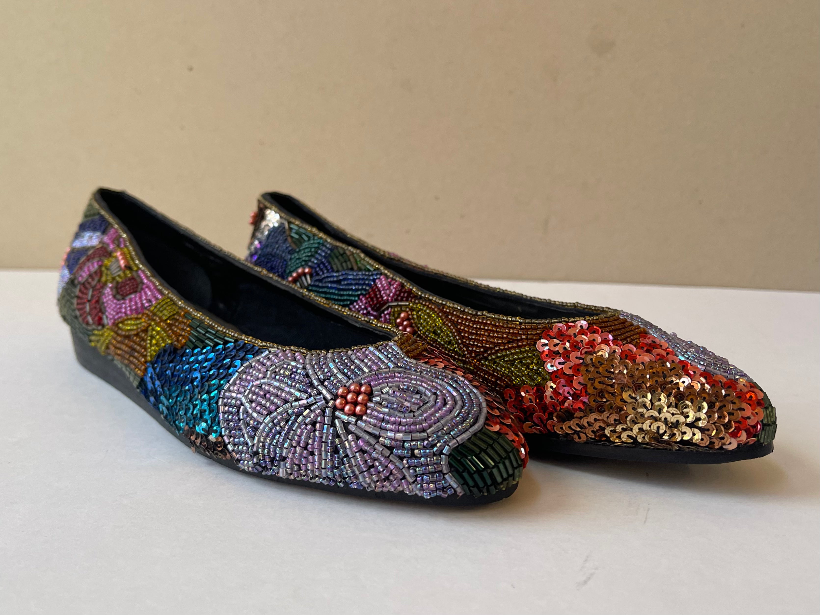 Frankie & Baby Beaded Ballerina Flats - Size 5.5