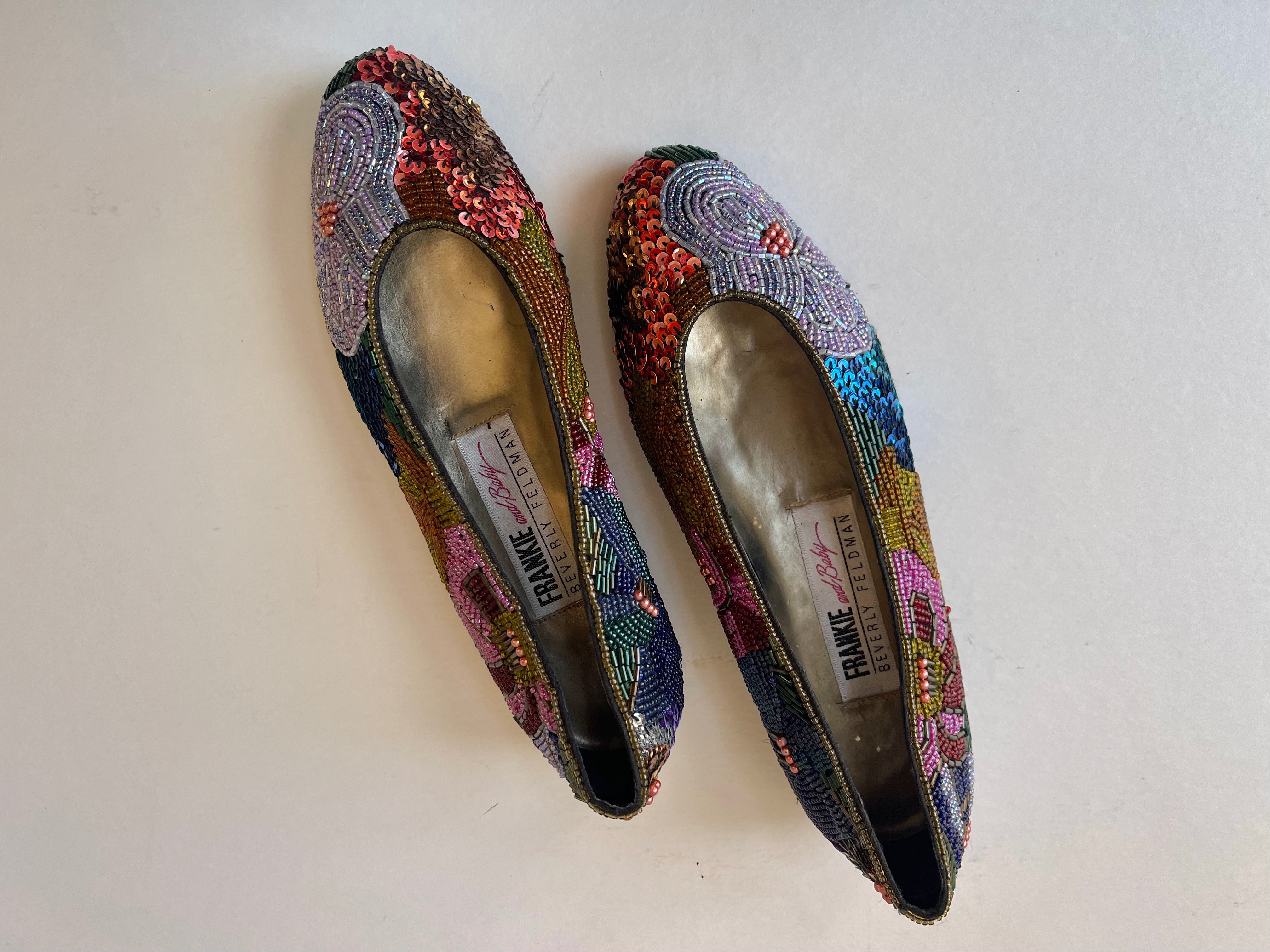 Frankie & Baby Beaded Ballerina Flats - Size 5.5