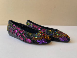 Frankie & Baby Beaded Ballerina Flats - Size 5.5