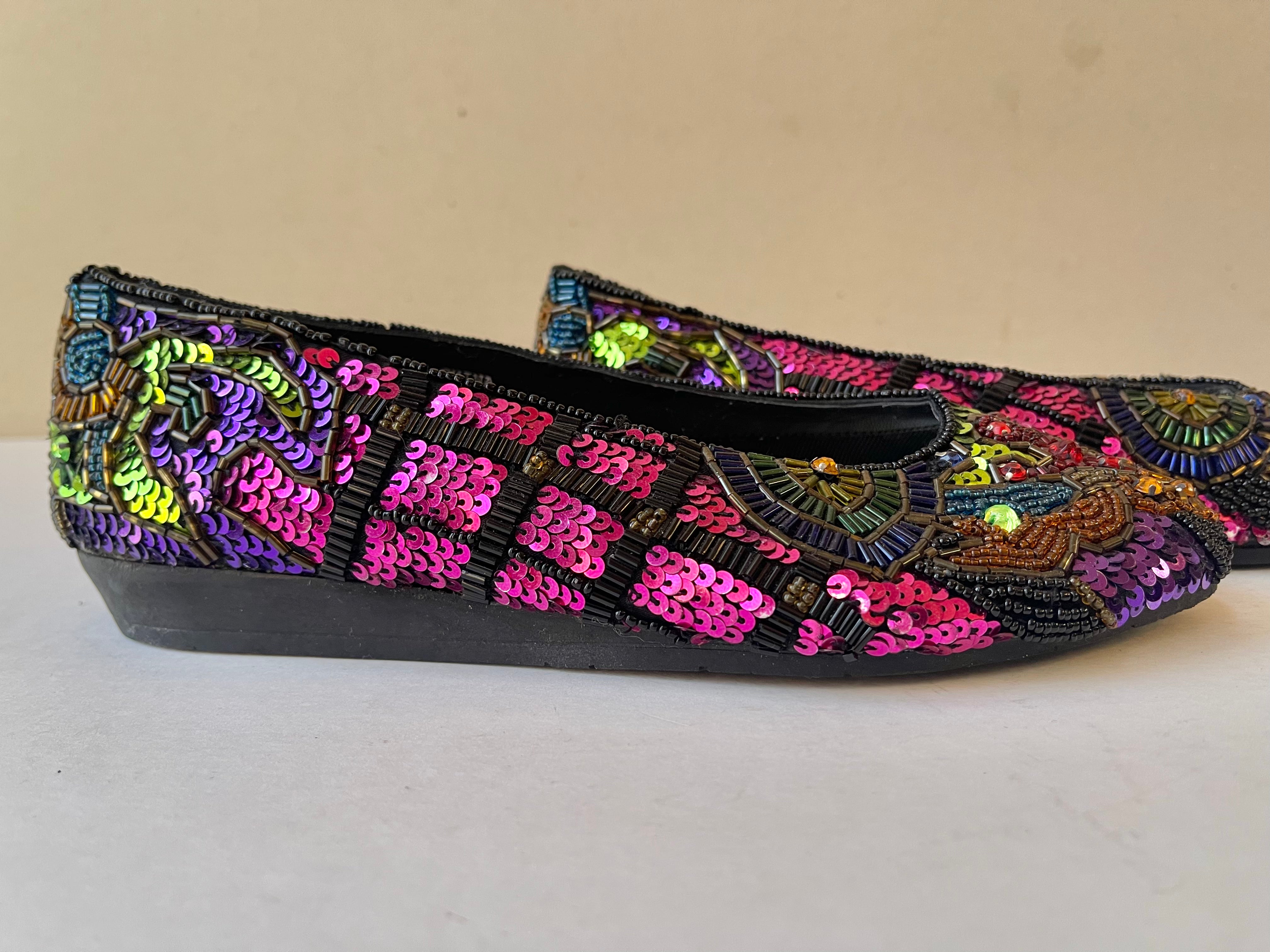 Frankie & Baby Beaded Ballerina Flats - Size 5.5