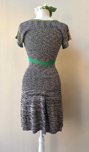 60s Vintage 2-Piece Knit Stripe Set - Size S/M