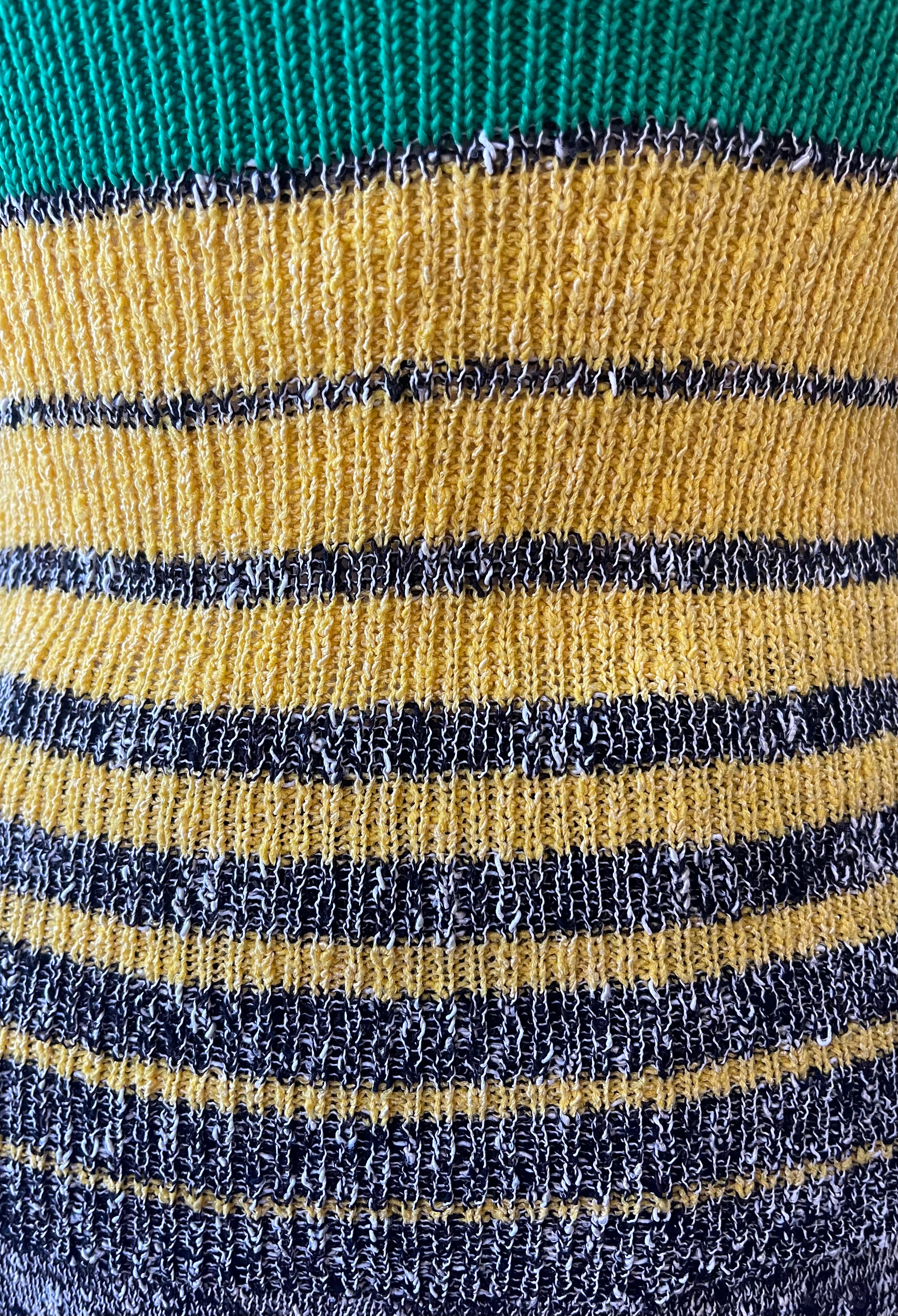 60s Vintage 2-Piece Knit Stripe Set - Size S/M