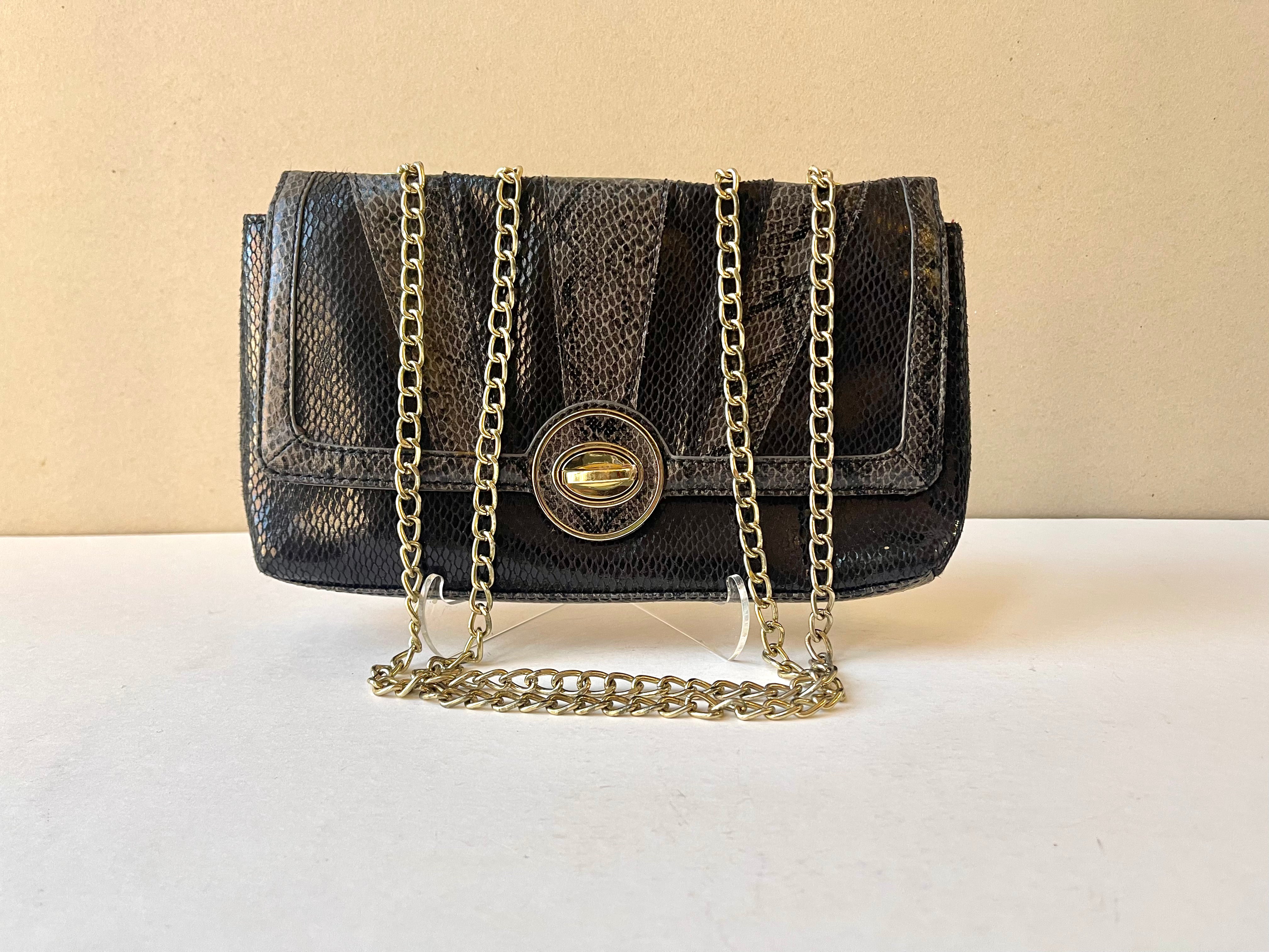 Kate Landry Reptile Shoulder Bag