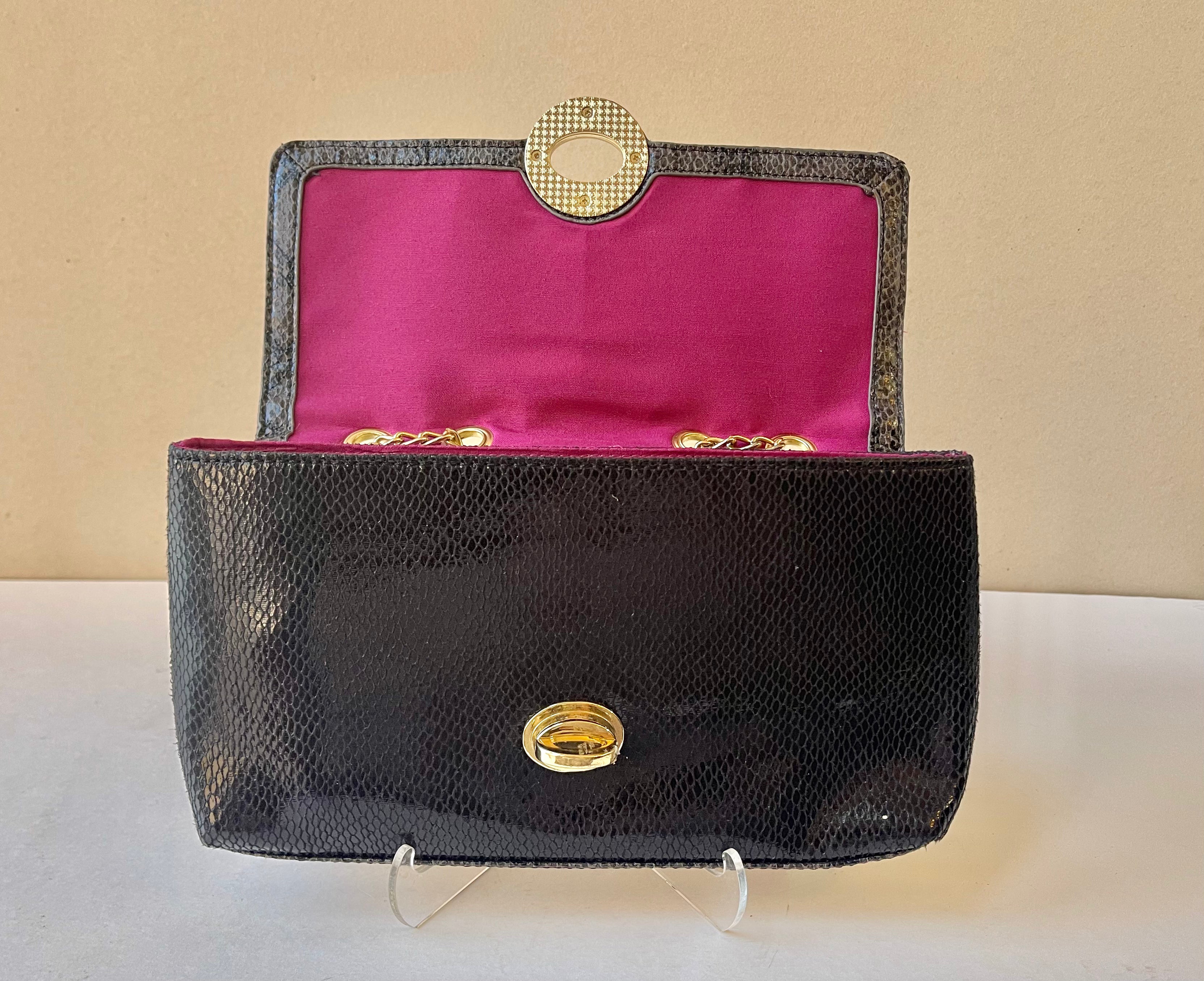 Kate Landry Reptile Shoulder Bag