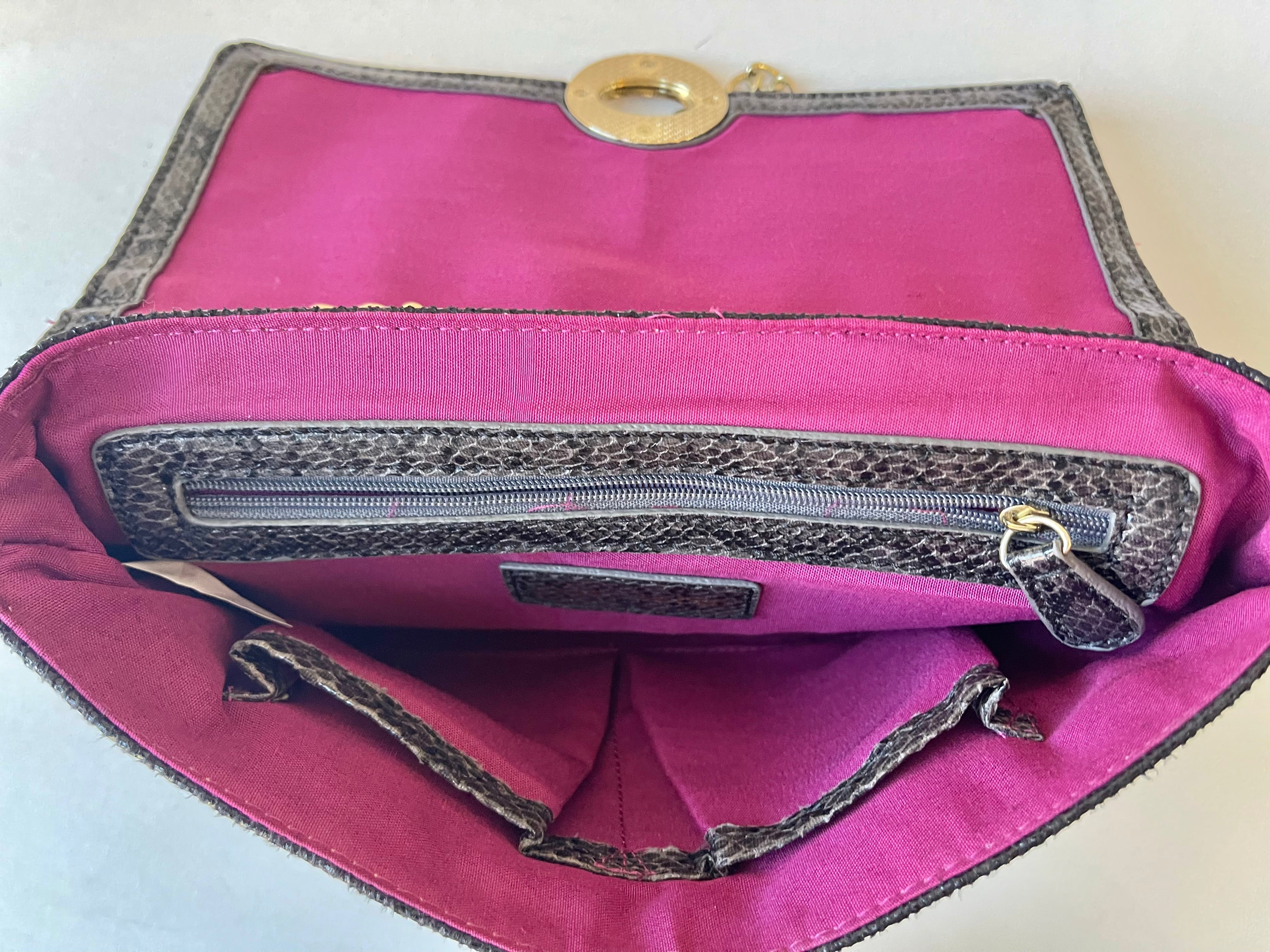 Kate Landry Reptile Shoulder Bag
