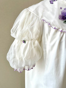 50s Vintage Violet Decal Nightgown