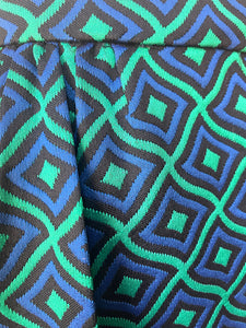 70s Vintage Textured Print Maxi Skirt - Size 10-12 (M)