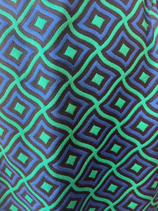 70s Vintage Textured Print Maxi Skirt - Size 10-12 (M)