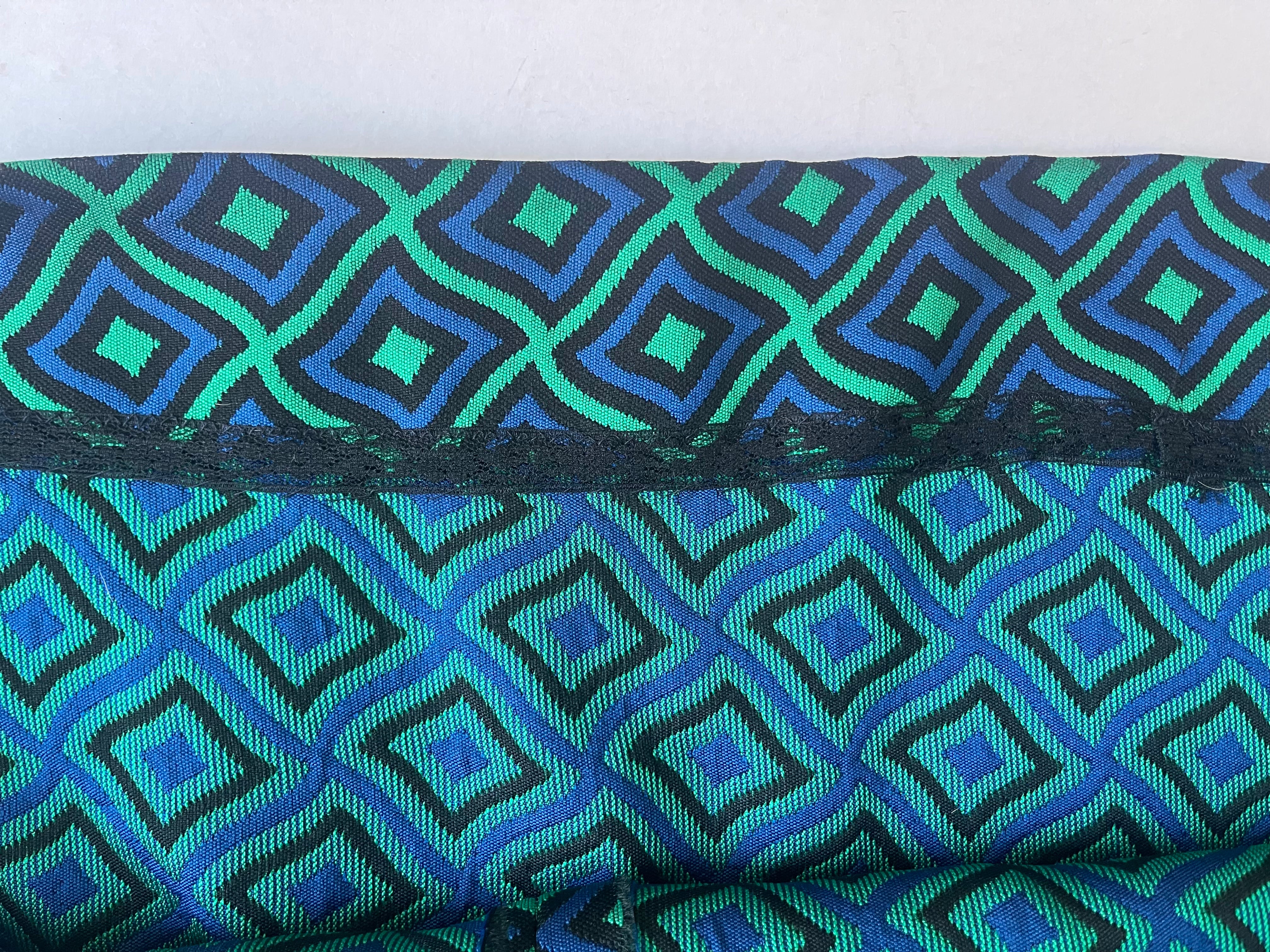 70s Vintage Textured Print Maxi Skirt - Size 10-12 (M)