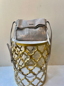 Aimee Kestenberg Convertable Metallic Canvas Crossbody Bag