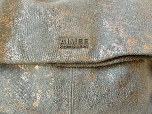 Aimee Kestenberg Convertable Metallic Canvas Crossbody Bag