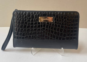 Spartina NEW Croc Embossed Patent Leather Clutch
