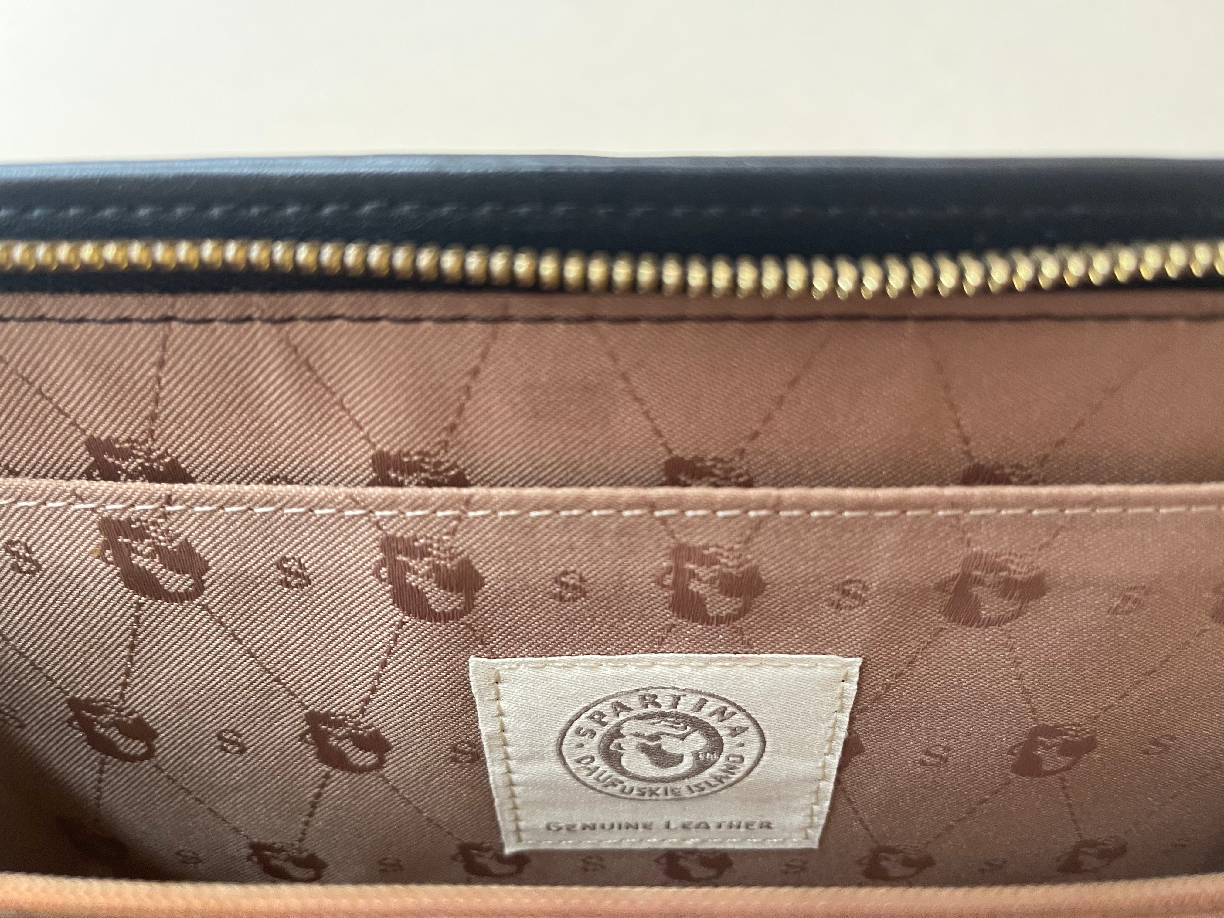 Spartina NEW Croc Embossed Patent Leather Clutch