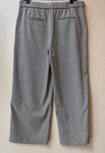 Jules & Leopold Cropped Knit Houndstooth Button Pants | Size Large