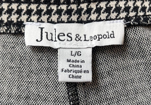 Jules & Leopold Cropped Knit Houndstooth Button Pants | Size Large