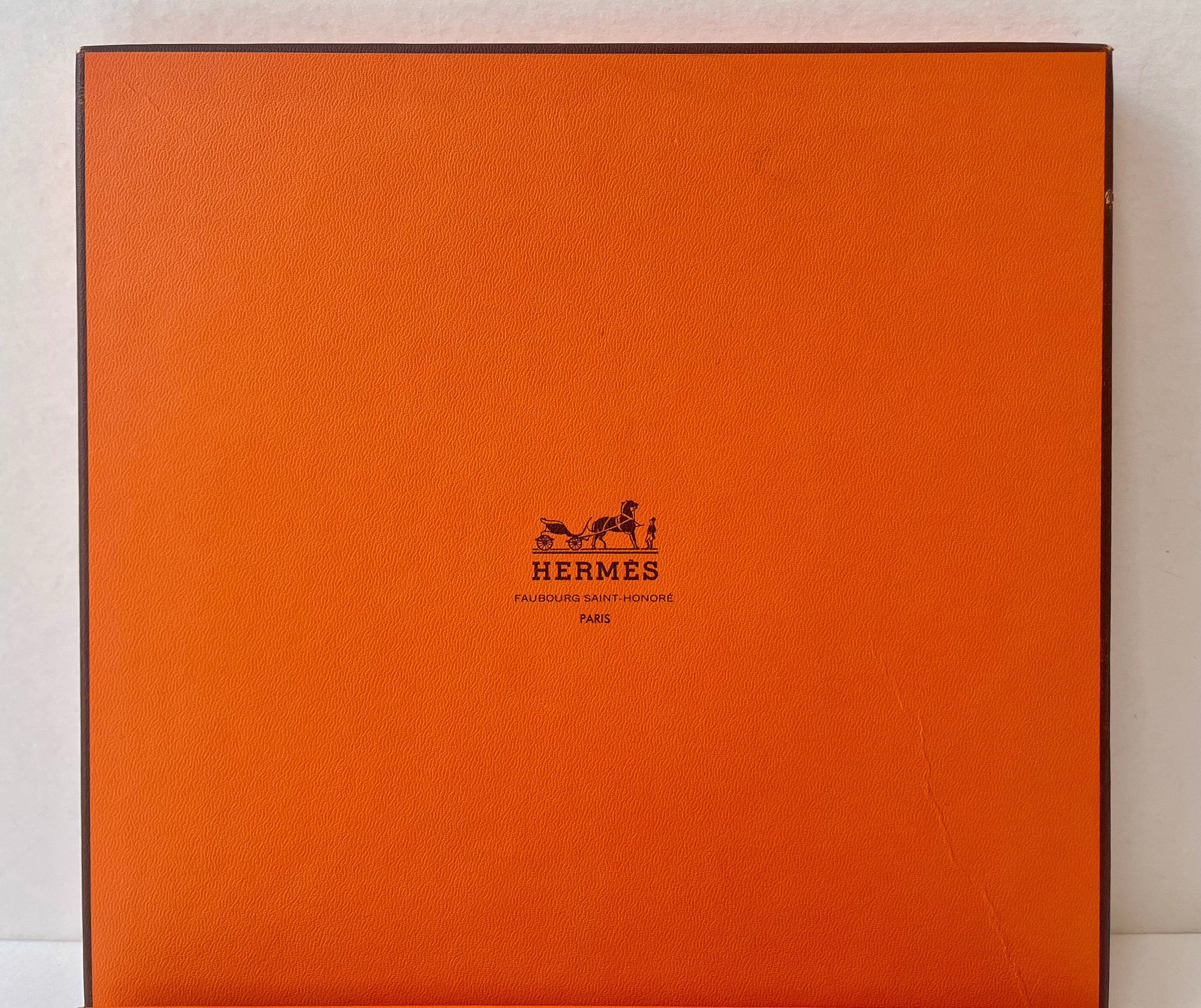 Hermes Silk Red Pattern Scarf (Pre-Owned - NEW with box)