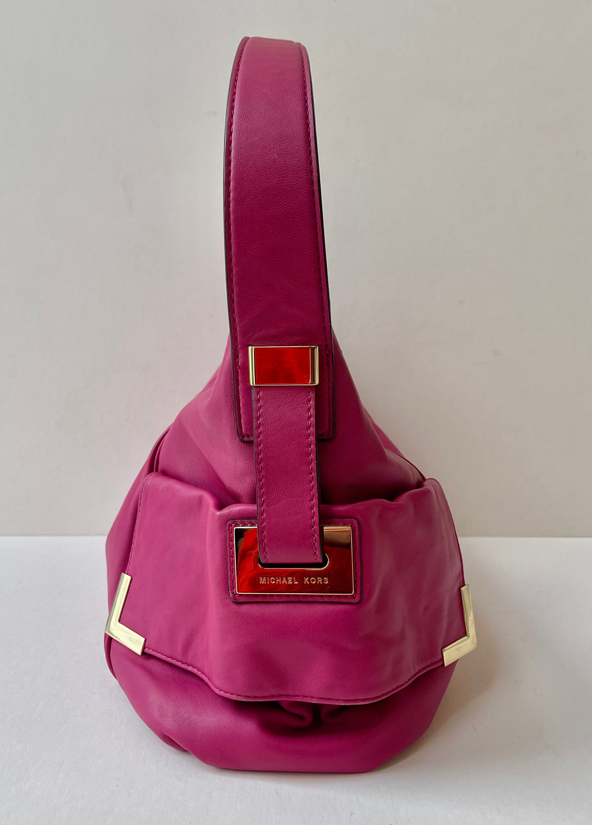 Michael Kors Beverly Fuchsia Handbag | Large