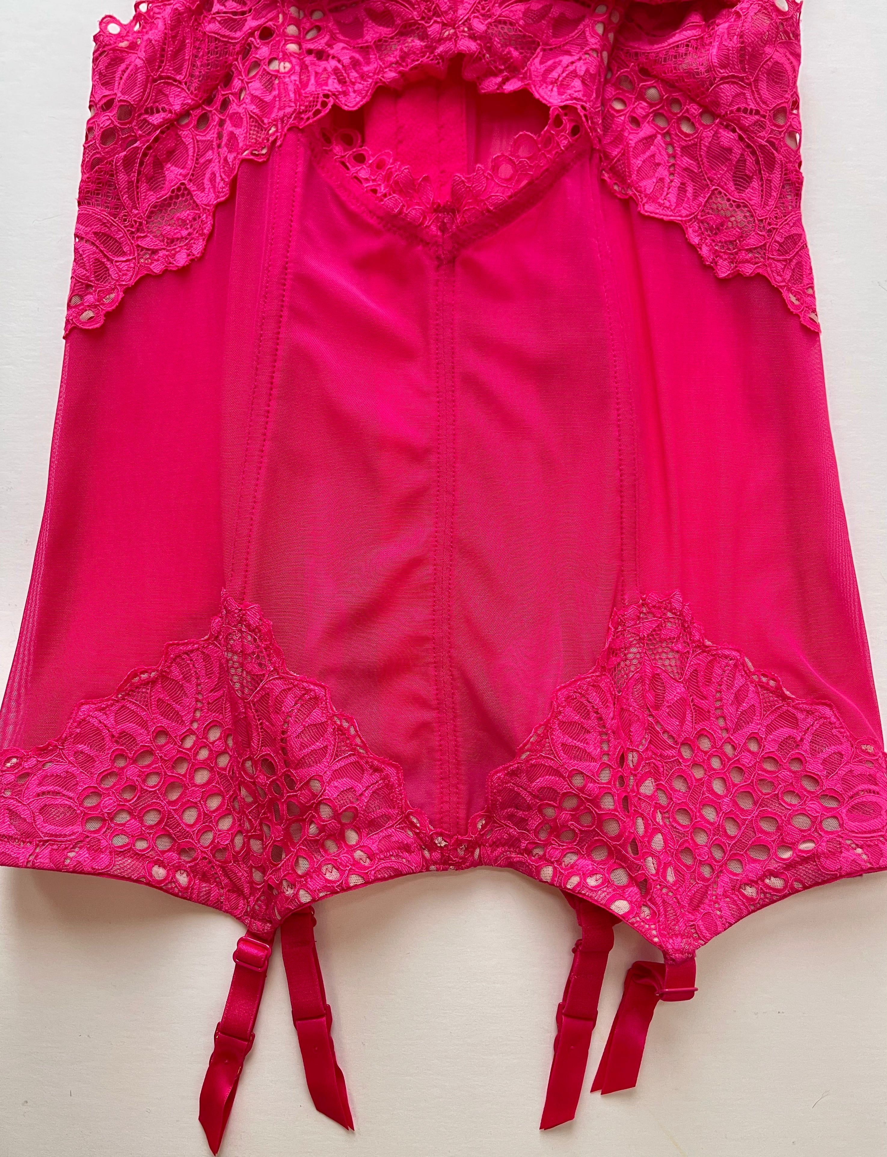 Victoria's Secret Hot Pink Lingerie Corset | Size 36C