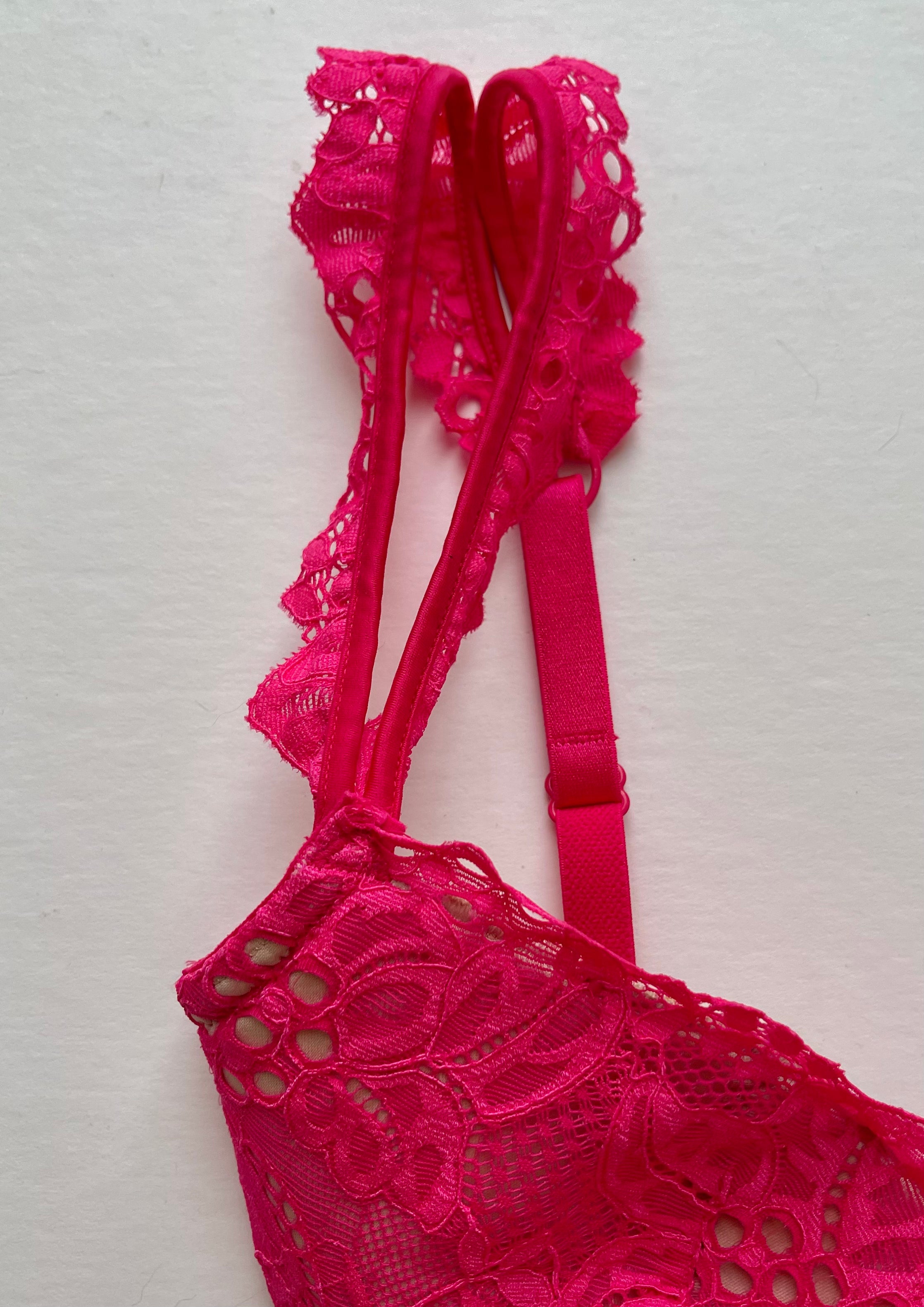 Victoria's Secret Hot Pink Lingerie Corset | Size 36C