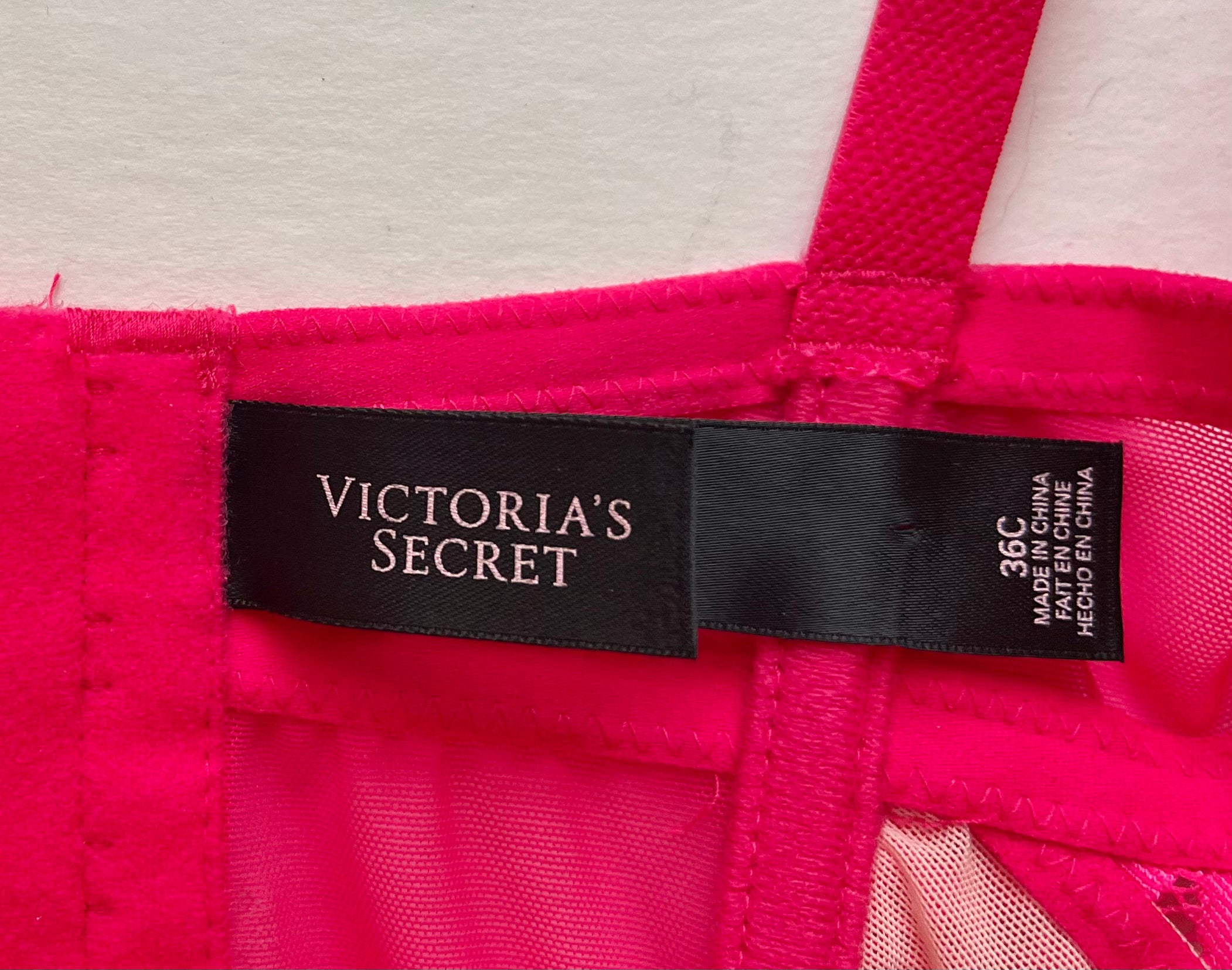 Victoria's Secret Hot Pink Lingerie Corset | Size 36C