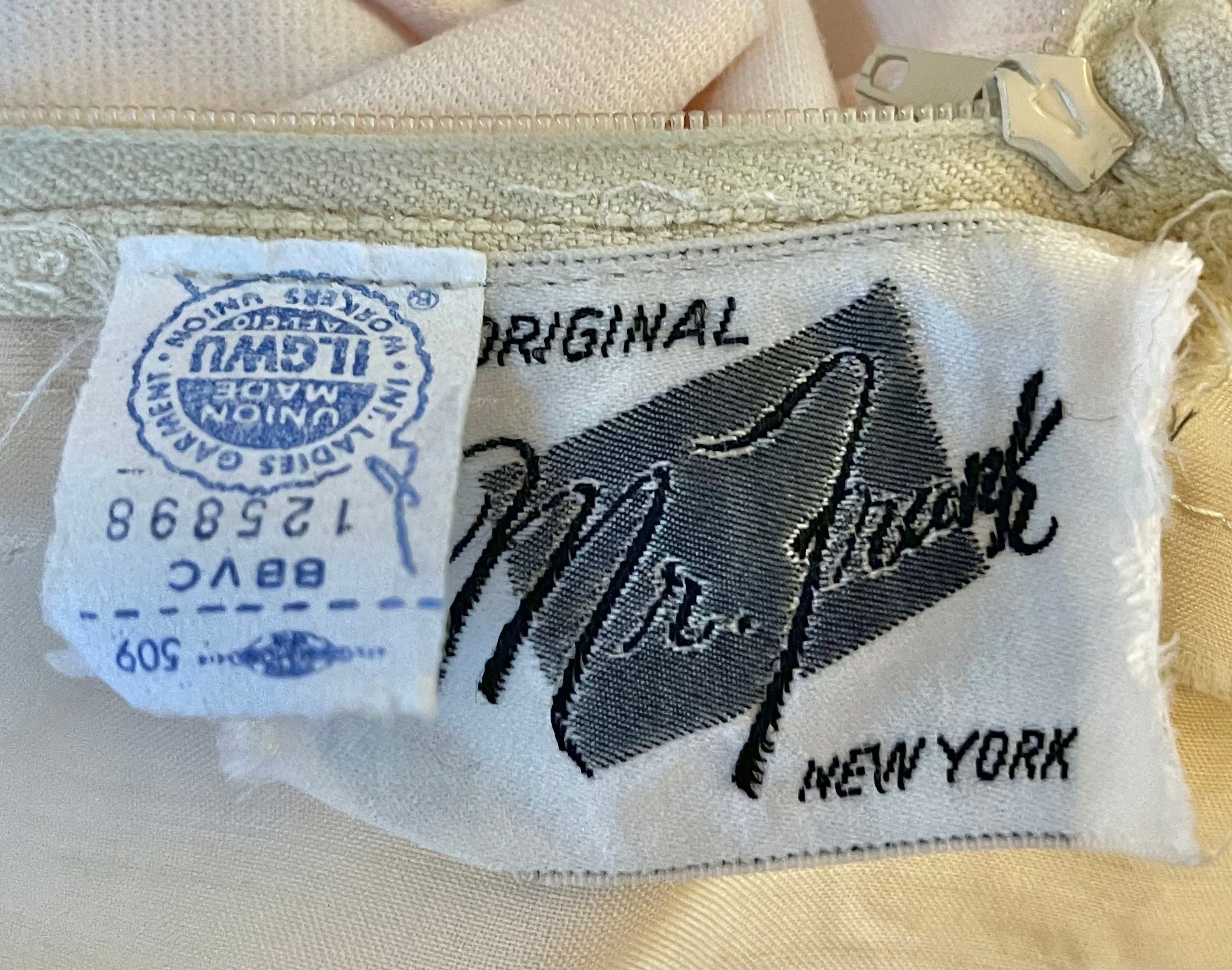 Mr. Frank 1960s Embroidered Organza and Lace Cocktail Dress | Size Small