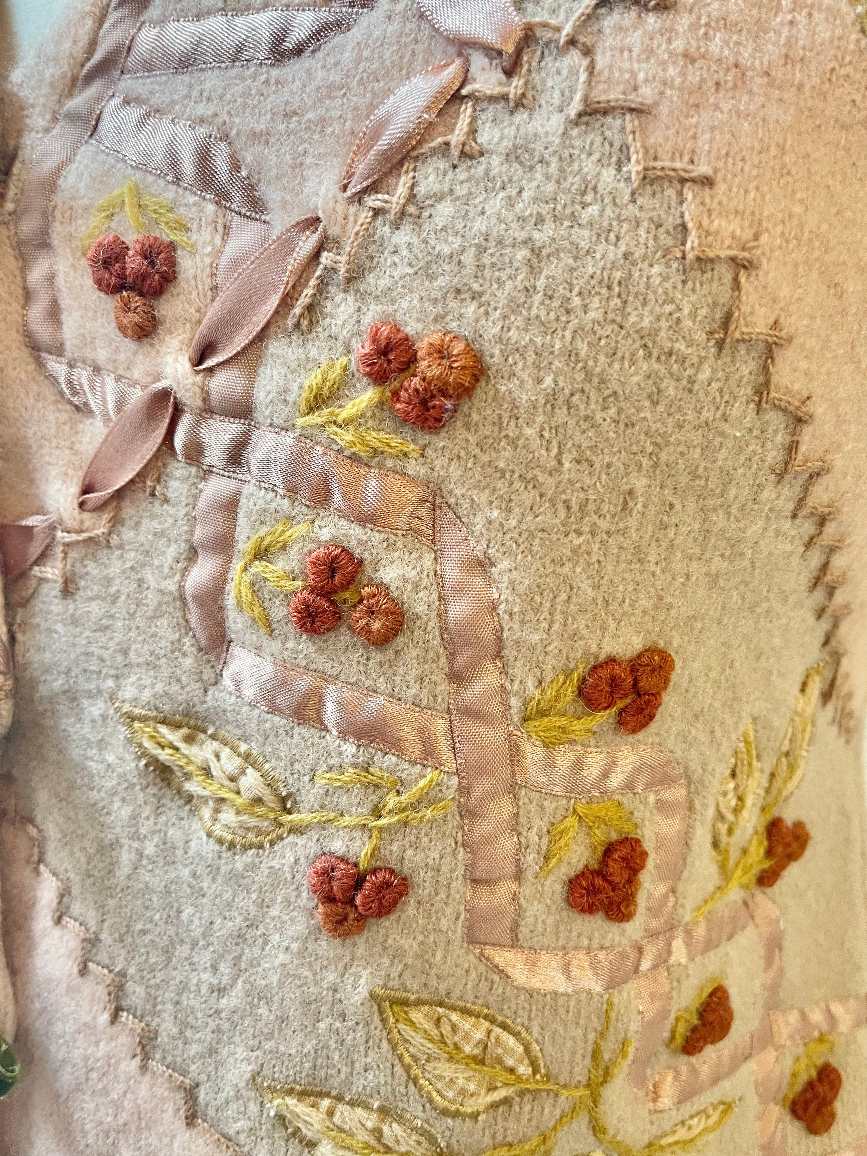 Eagle's Eye Vintage Wool Dusty Rose Vest | Size Small