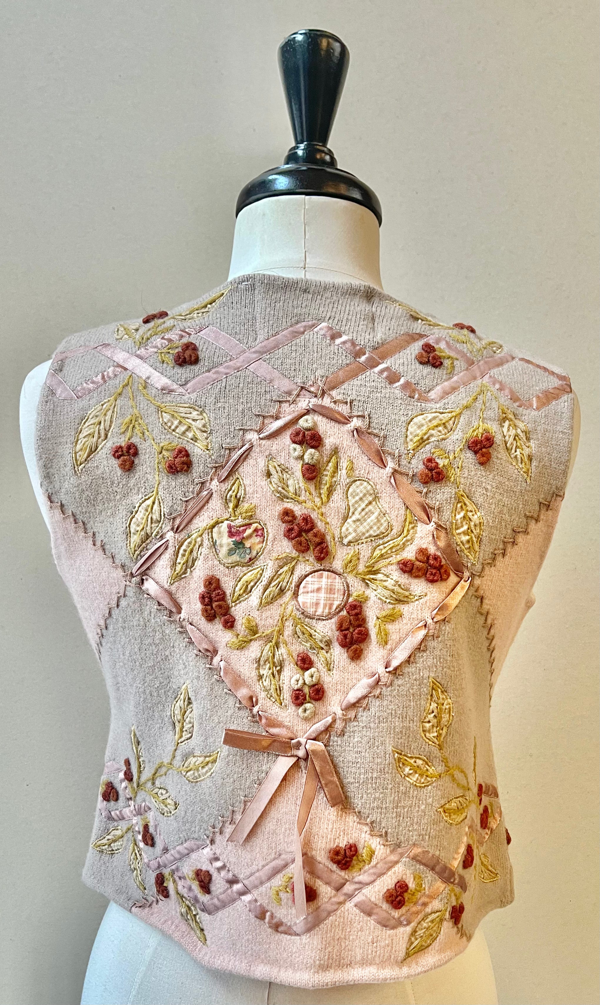 Eagle's Eye Vintage Wool Dusty Rose Vest | Size Small