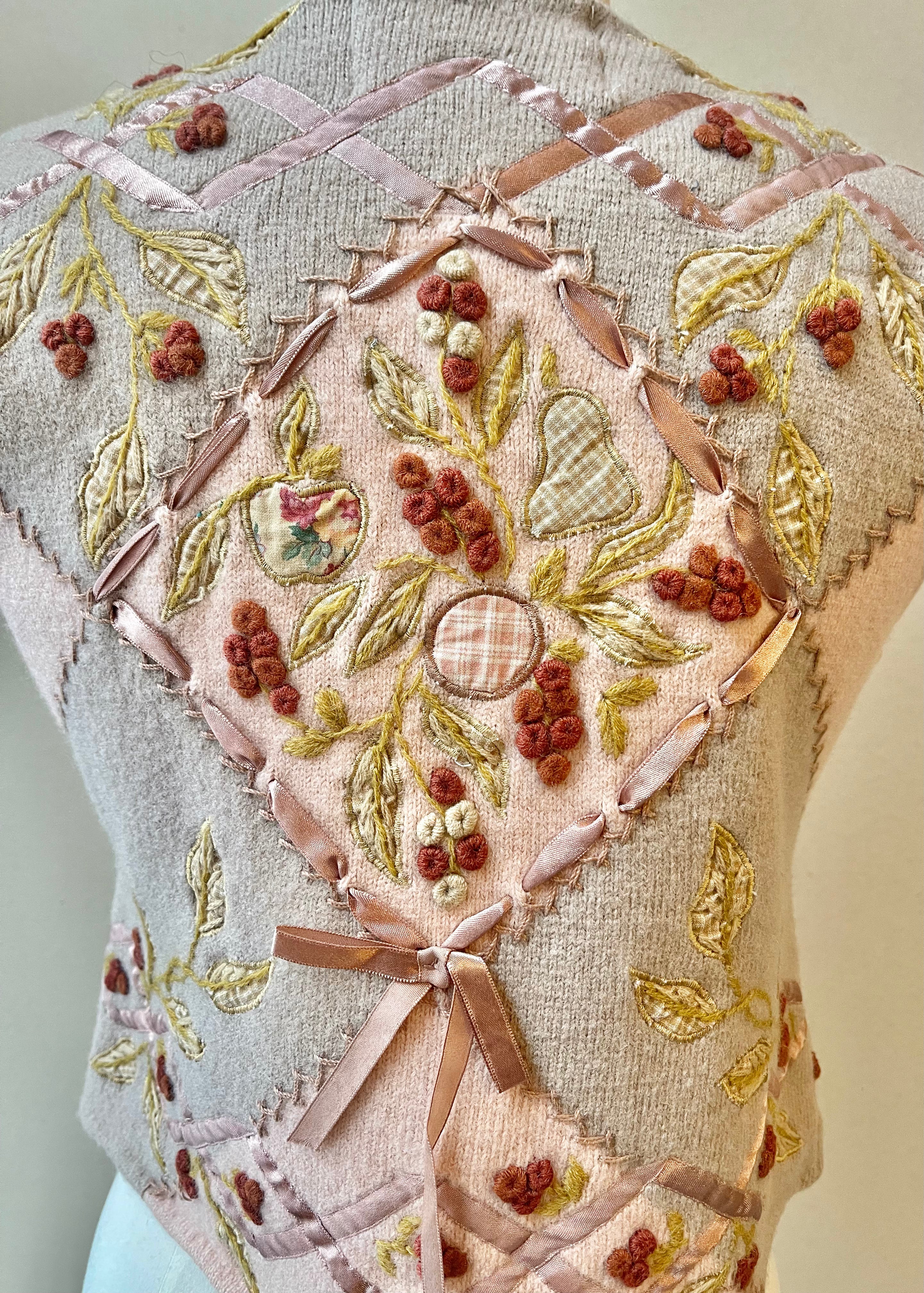 Eagle's Eye Vintage Wool Dusty Rose Vest | Size Small