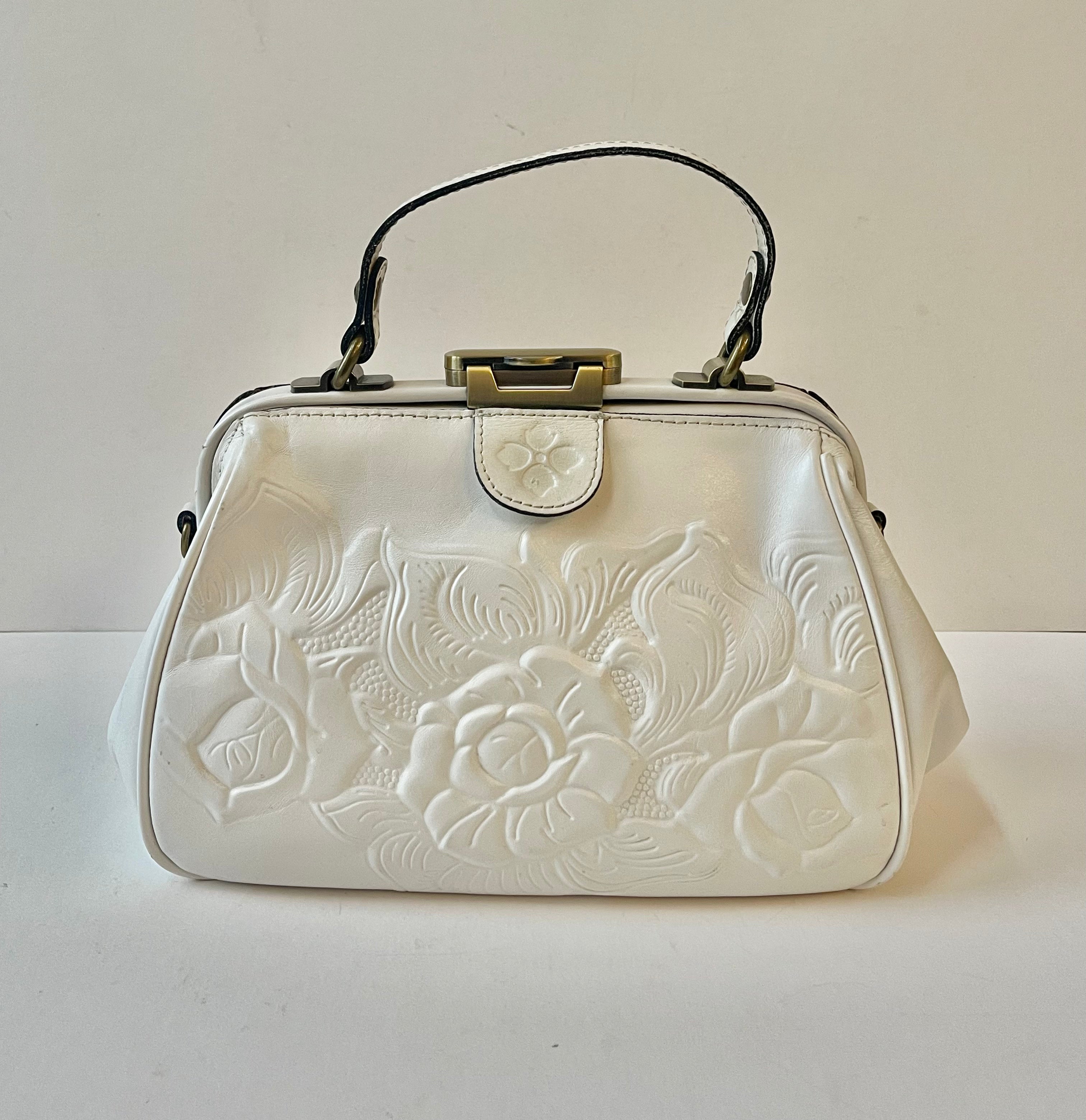 Patricia Nash Tooled Leather Framed Handbag