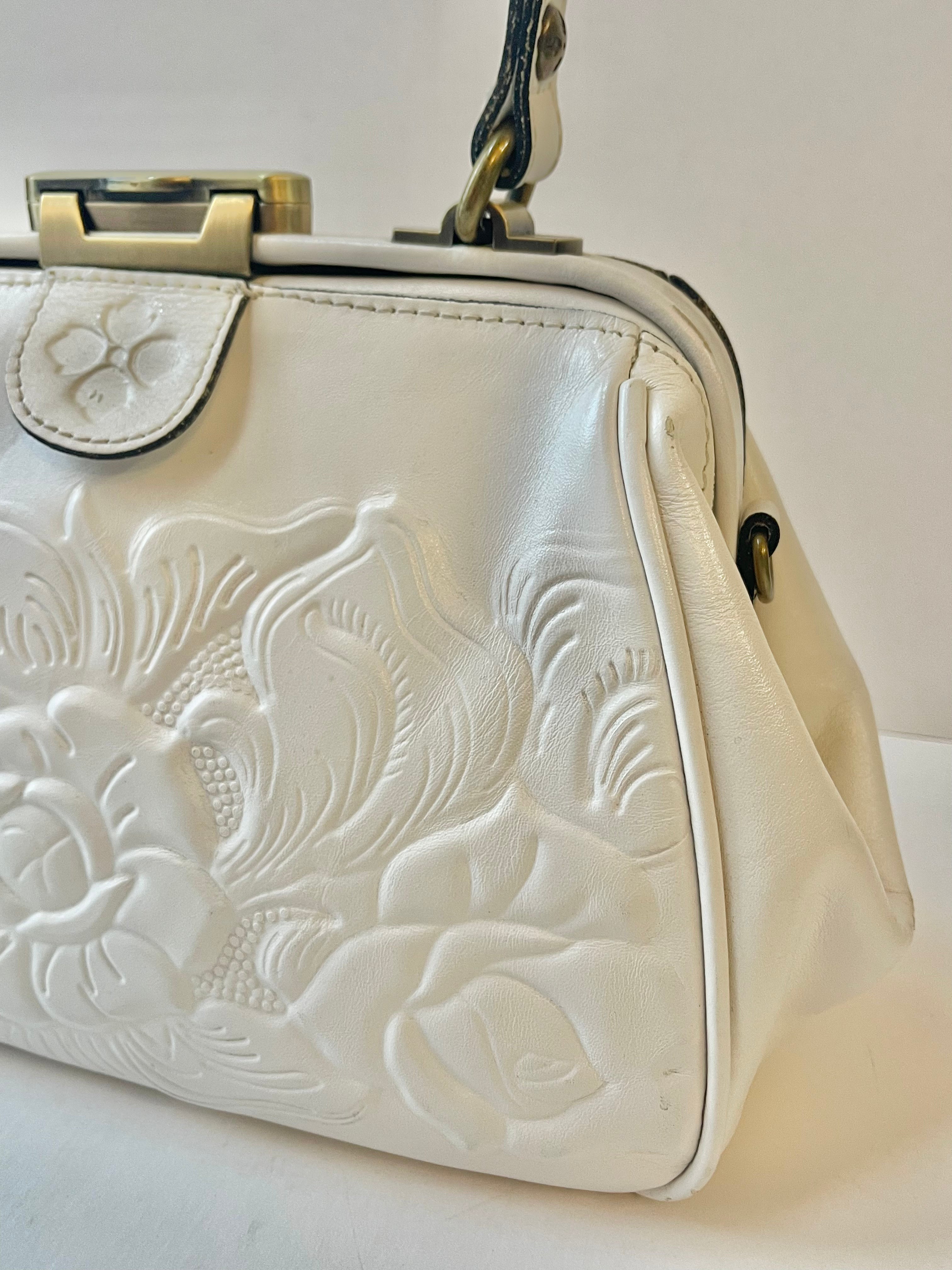 Patricia Nash Tooled Leather Framed Handbag