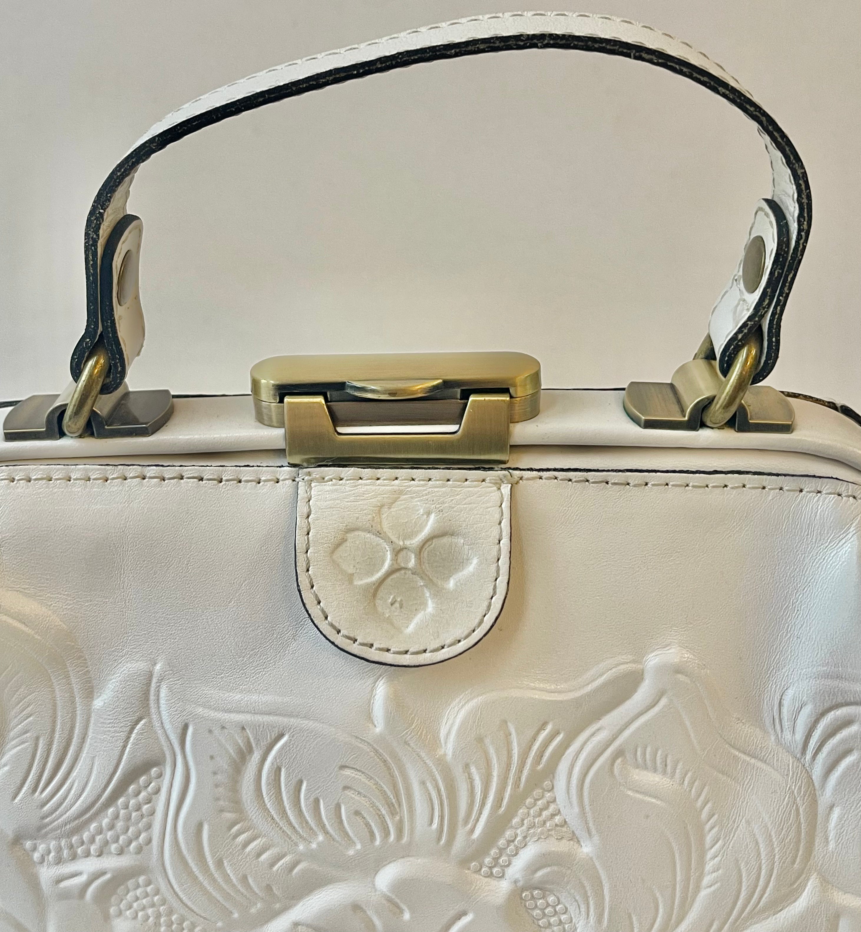 Patricia Nash Tooled Leather Framed Handbag