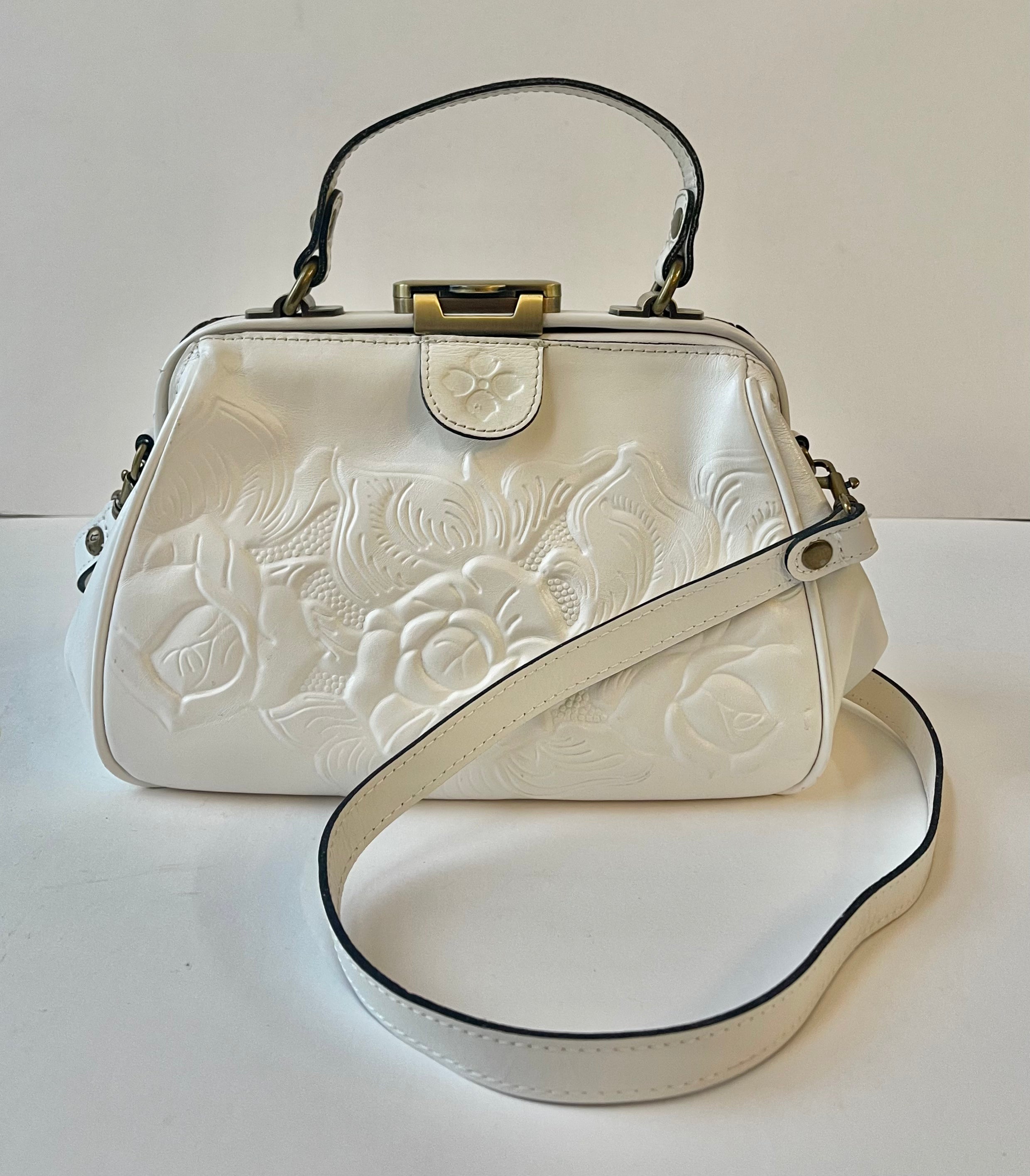 Patricia Nash Tooled Leather Framed Handbag