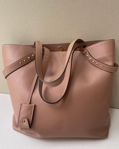 Valentino Rockstud Leather Tote - Blush